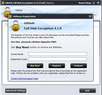 Gilisoft Full Disk Encryption (磁盘加密软件)官方版v4.1.0.0